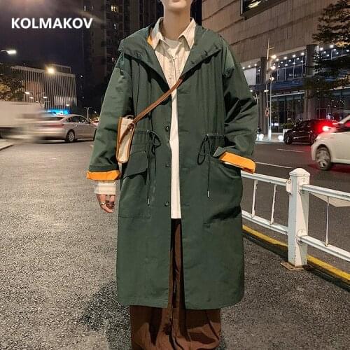2021 new arrival long Style spring coat men high quality trench coat men,autumn mens casual jackets fashion windbreakers