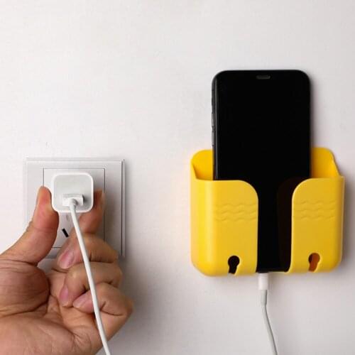 Wall Mounted Organizer Storage Box Remote Control Air Conditioner Storage Case Mobile Phone Plug Holder Stand Container