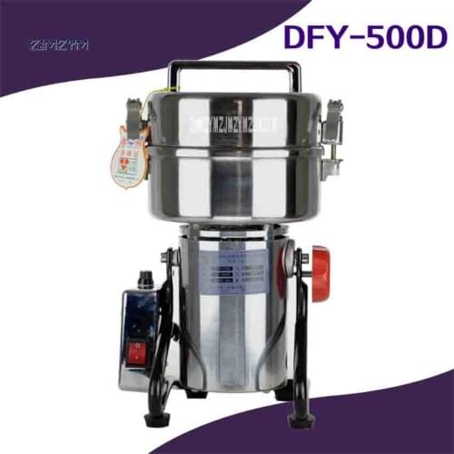 New Arrival DFY-500D Electric Herbal Grinder Household Mill 500g Electric Powder Grinder 1400W 30-200 Mesh 25000r/Min 220v/110v