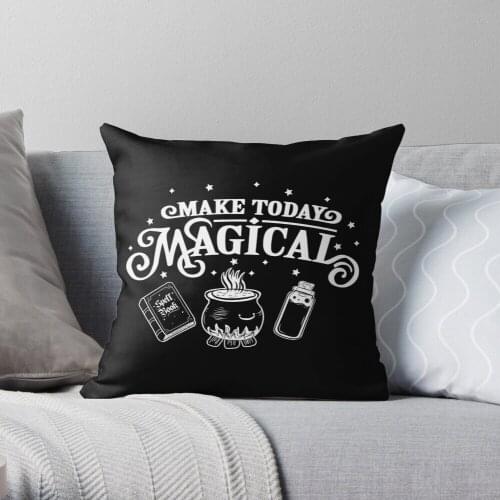 Make Today Magical Throw Pillow Cushion Cover Polyester throw pillows case on sofa home living room car seat decor 45x45cm