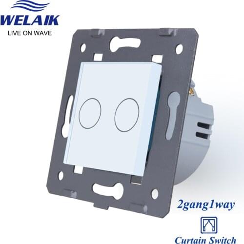 WELAIK EU Glass-Panel Blinds-Wall Touch-Switch Curtain-touch switch-DIY Parts-AC250V A921CLW
