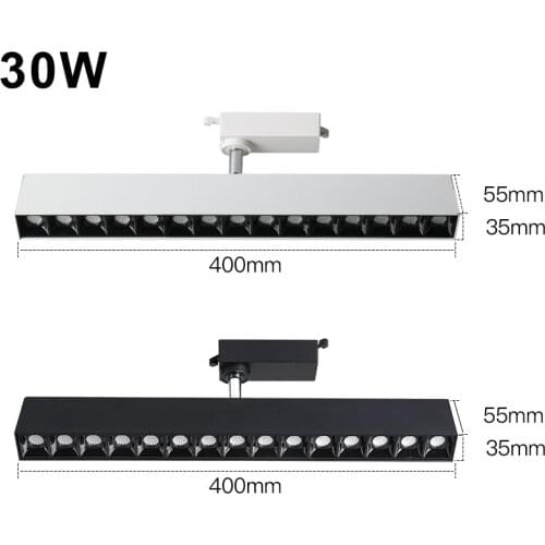 30W 220V Led Track Light Aluminum Track Lights Rail Track Lamp Spot light for Clothing Store Home Track Lighting