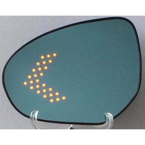 Exterior Part for mazda2 M2 Multi-curvature blue wide angle led arrow turn signal heat defog out side door rear view mirror