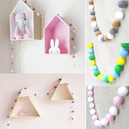 Felt Ball String Room Decoration Party Dropper String Wreath String Pendant Service Pendant Childrens Bedroom Decoration