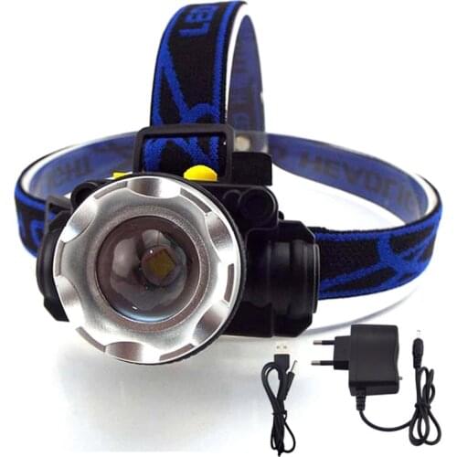 High power XPE T6 Led Headlamp headlight frontal head Flashlight rechargeable Lamp torch light Night linterna camping fishing