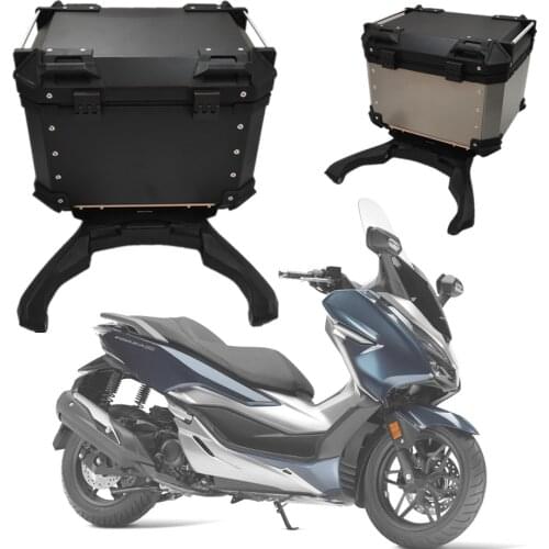 For Honda Forza 300 2018 2019 2020 Motorcycle Tail Box Rear Luggage Case aluminum alloy box Storage Trunk Storage Top waterproof