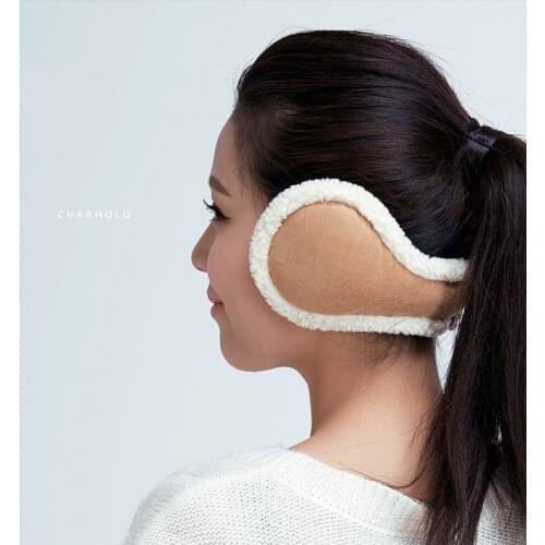 Suede Earmuffs Unisex Lambswool Warmer Earmuff Warm Ear Muffs Cover Earwarmers Ear Muffs Earlap Warmer girls winter ears