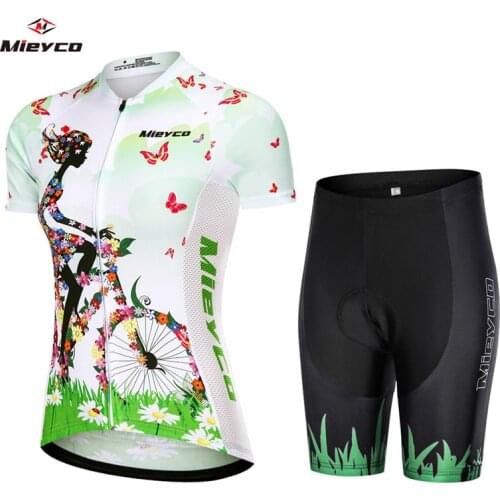 Womens Pro Cycling Jersey Ropa De Camisa Ciclismo Short Sleeve MTB Bike Clothing Sport Ropa Ciclismo Mujer Cycling Jerseys Set