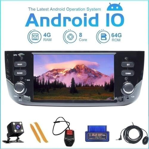 ZLTOOPAI Android 10.0 8Core For Fiat/Linea/Punto evo 2012-2015 Multimedia Player Car Wifi/3G/4G Auto Radio