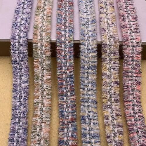 2CM 15Yards Fashion tweed webbing ribbon with Frayed sides for gaments,hats,pins. sewing accessories Ribbon for garments