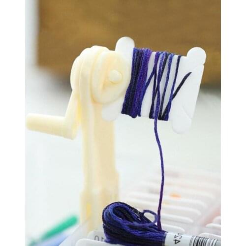 25pcs Thread Winder Plastic Winding Plate Board Yarn Coiling Bobbin Hand Embroidery Winding Stitch Wound Tool