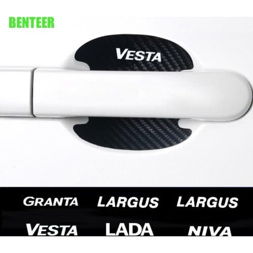 4pcs Car Door Protection Sticker For Lada Vesta Xray Largus Granta NIVA Auto Accessories