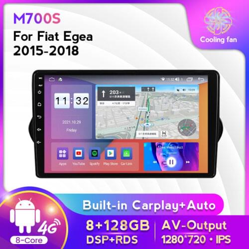 4G LTE WIFI GPS Navigation Android 11 For Fiat EGEA TIPO 2015 2016 2017 2018 Car Radio Multimedia Video player SWC FM