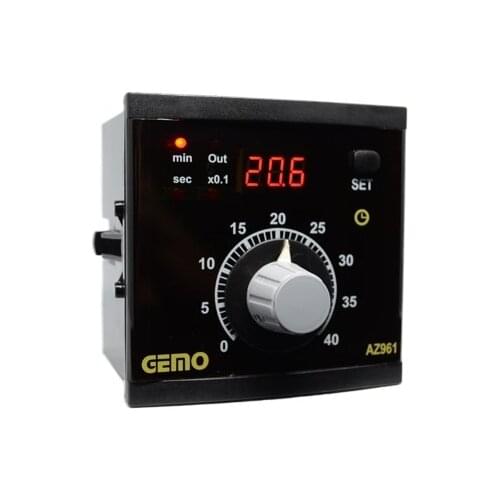 AZ961-230VAC;Gemo Basic Function Digital Timer with Analog SET 96mm x 96mm front size