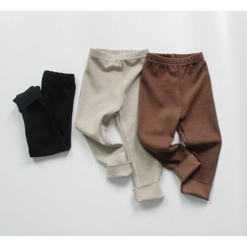 Childrens autumn and winter leggings Korean plate tight elastic boys and girls leggings