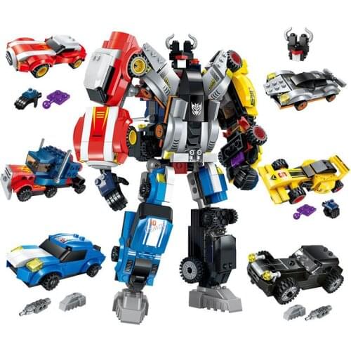 Transformation Series Robot Bricks City Deformation Rrobot Childrens Educational Building Blocks Toys Gifts
