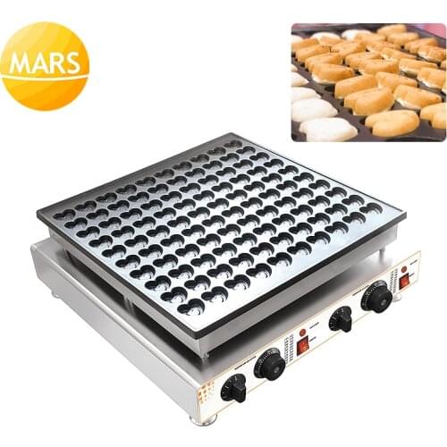 Electric 100pcs Poffertjes Machine Stainless Steel Non-stick Waffle Iron Pan Cake Oven Heart shaped Waffles Mini Pancake Maker