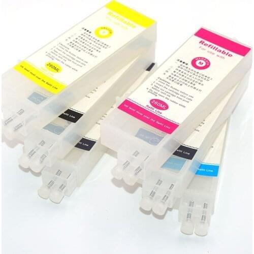 6PC PFI-107 Refill Ink Cartridge for Canon iPF680 iPF685 iPF686 iPF770 iPF780 iPF785 iPF786 without Chip