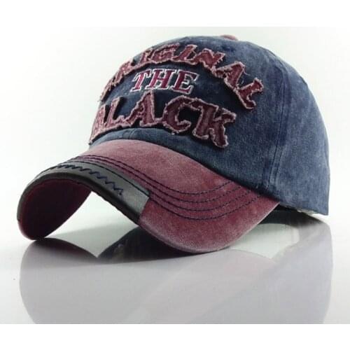 Washed Cotton Baseball Cap Letter Snapback Hat Men Retro Hip Hop Fitted Caps Women Casual Casquette gorra hombre bone