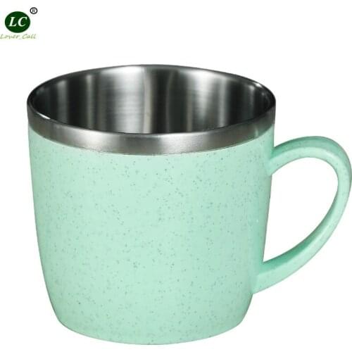 Mug 220ML SS#304 Drinking Cup Children Home with handle Milk cup Cup Kindergarten thickening Coffee Cup