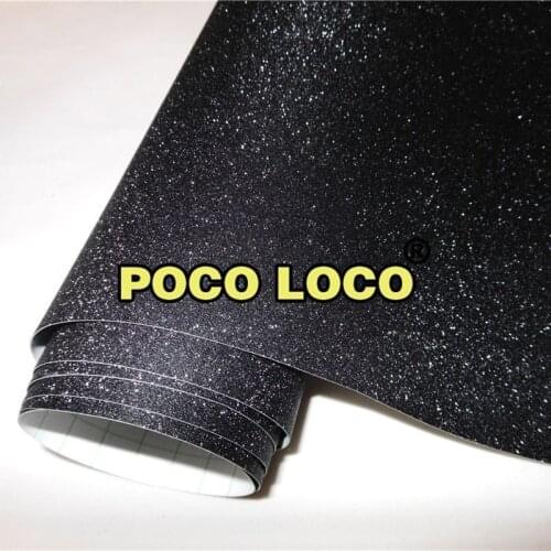 Matte Black Frosted Glitter Sparkle Sticker Decal Sheet Car Vinyl Wrap Stiker For Car Vehicle Left, Right, Front, Rear