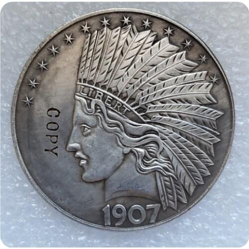 1907 United States 10 Dollars Indian Head Eagle Copy Coin