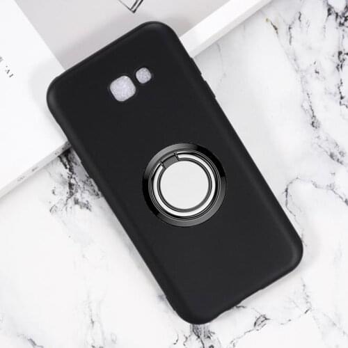 For Samsung Galaxy A5 2017 Back Ring Holder Bracket Phone Case Cover Phone TPU Soft Silicone Cases for Samsung A5 2017 A520F