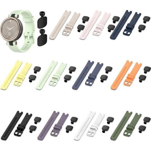 New 14mm Soft Silicone Watchband Original Wristband Strap Bracelet For Garmin Lily Smart Watch Sport Accessories For Garmin Lily