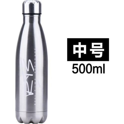 Wholesale 500ml bowling bottle Stainless Steel Sport Outdoor Water Bottles Travel Insulation Thermos Cup can customize logo