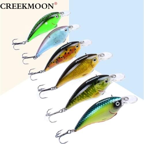 Swim Fish Fishing Lure 76mm 10.2g Artificial Minnow Hard Crank Bait Topwater Wobbler Mini Fishing Crankbait Lure Fishing Tackle