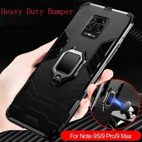 Shockproof Case For Xiaomi Redmi Note 9S 8T Case Soft Armor Magnetic Holder Cover For Redmi Note 9 Pro Max 7 8 6 Pro 9 S Bumper