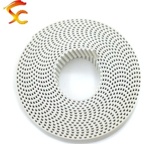 High Quality 10meters T5 PU open belt T5 timing belt T5 16MM white Polyurethane with steel core belt width 16mm