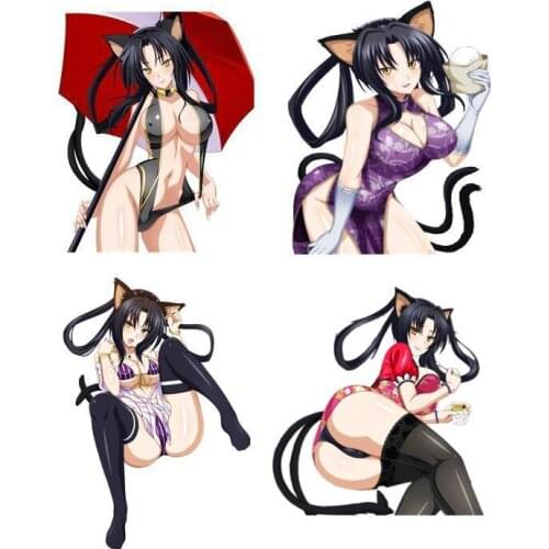 HIGH SCHOOL DXD Kuroka Render Decal Anime Sex Girl Car Hood Sticker Bumper Motorcycle Decal Vinyl Scratches Auto Decoration