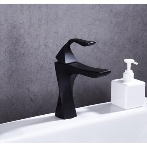 Bathroom Basin Faucet Toilet Lavatory Vessel Sink Faucet Single Hole Cold Hot Washbasin Water Mixer Tap Crane Bathroom Accessory