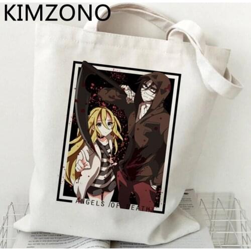 Angel of Death shopping bag shopper tote eco bolsa shopper cotton bag woven bolsas ecologicas tote net custom