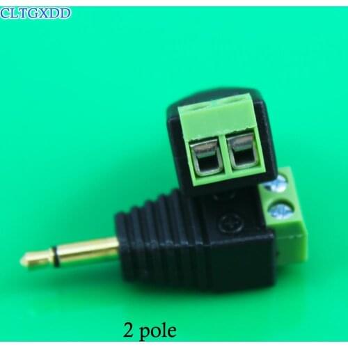 Video AV Balun 3.5mm 2 3 4 Pole Stereo Male to AV Screw Terminal Stereo Jack 3.5mm female 3 pin Terminal Block Plug connector