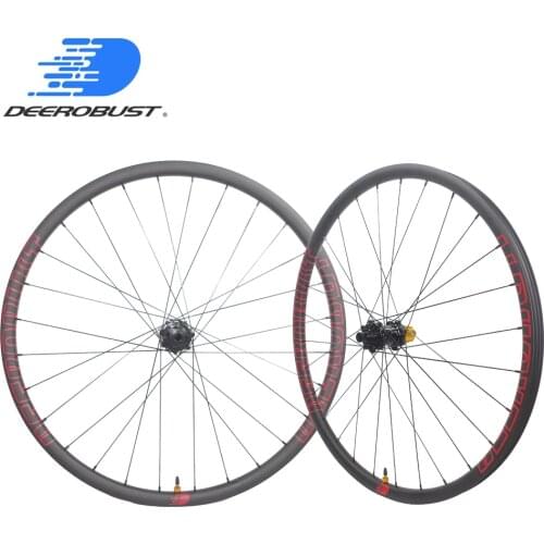 1250g High-End 27.5er 29er 30mm Width MTB XC Racing Carbon wheels Tubeless Clincher Hookless Mountain Bike Wheel set 28 Holes