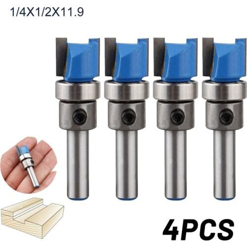 1/4\" Shank Router Bits Alloy Cutter Flush Mortise Router Bit Template