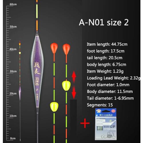 1 Piece Vertical Fishing Floats Fresh Water Lake River Fishing Buoy Nano Bead Moveable Tail Flatador Carp Fishing Tools Tackle