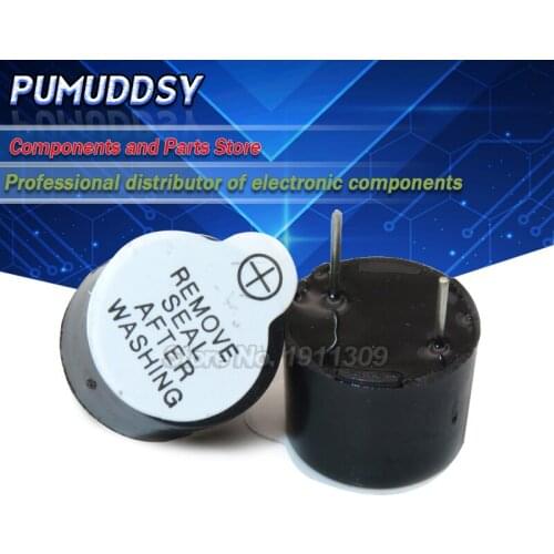 10PCS 12v Active Buzzer 12095 Magnetic Long Continous Beep Tone 12*9.5mm