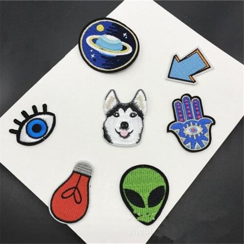 10pcs iron on Star embroidery small subsidy combination suit jacket decorative accessories pants back stickers patch hotfix
