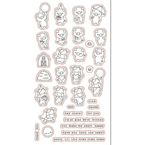 11x20 The bear is playing TBig ice cream ransparent Clear Stamps Silicone Seals for DIY scrapbooking photo album Card Making