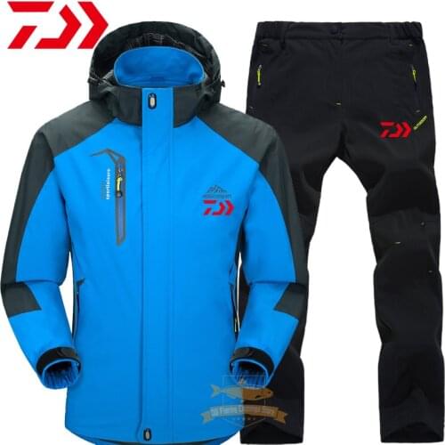 2021 Daiwa Men Autumn Winter Windproof Waterproof Warm Fishing Jacket Outdoor Sport Travel Camping Cycling Hiking Fishing Suits