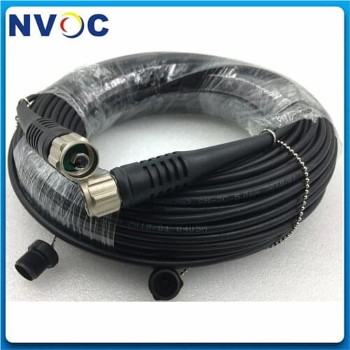 4C ODC to ODC Female/Male Outdoor Waterproof 4Fibers ODC Socket/Plug Round/Square 50M 100M 150M TPU Fiber Optic Patch Cord Cable