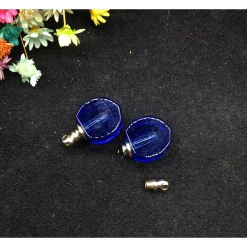 50pcs/lot True Heart rice vial pendant resealable locket glass Perfume Vial necklace diy Pendant Jewelry rice art mixed color