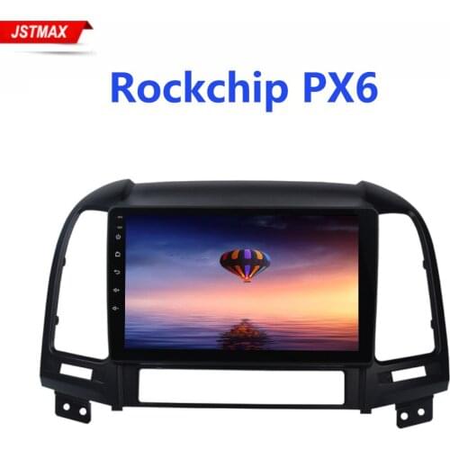 Android 9.0 PX6 Car Radio 2 Din GPS Navi for Hyundai Santa Fe 2006 2007 2008 2009 2010 2011 DSP IPS 4Gb+64Gb RDS WIFI BT HDMI