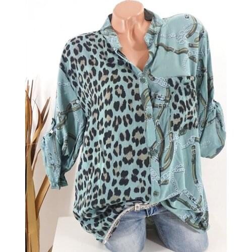 Donsignet Leopard Blouses