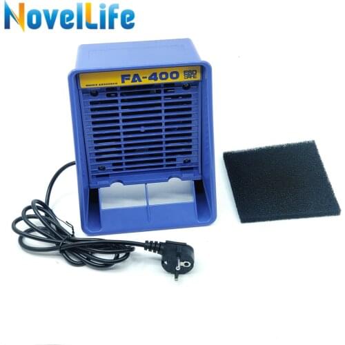 FA400 Solder Smoke Absorber ESD Fume Extractor Soldering Air Blower Desktop Exhaust fan Ventilator with Activated Carbon Filter