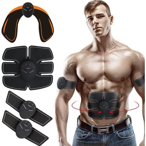 Hip Abdominal Muscle Stimulator Trainer ABS EMS Massager Fitness Equipment For Home Gym Weight Loss Body Slimming Gear Machine