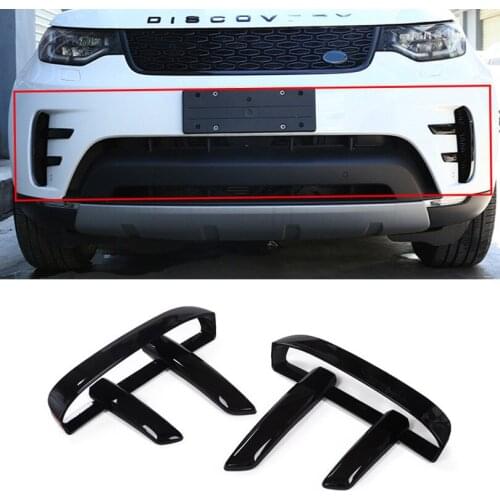 6pcs/set Car-styling ABS Front Bumper Grille Air Vent Cover For Land Rover Discovery 5 L462 2017 2018 Auto Accessories